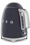 50's Style Electric Kettle, Grey - 3