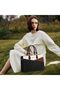 Purses for Women,Satchel Handbags Tote Bag, Black Pu Leather Shoulder Crossbody Top Handle Purse with Zipper - 3