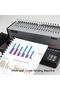 Plastic Binding Combs, 21-Ring, 10mm, 55-Sheet Capacity, A4, Black - 7