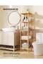 5-Tier Bamboo Shelf, Freestanding Bathroom Storage Rack - 4