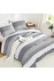 Queen Comforter Set - 3 Pieces Stripe Bedding Comforter Sets - 4