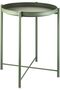End Table,Folding Metal Side Table Waterproof Small Coffee Table Sofa Side Table with Removable Tray