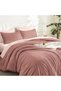 Misty Pink Comforter Full Size, 3 Pieces Lightweight Solid Bed Set - 5