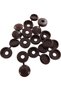 SCREW CAPS & COVERS PLASTIC FOR 6 & 8 SCREWS BROWN - 2