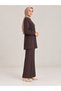 Two-Piece Set: Tunic and Pants with Elastic Waistband and Beaded Details. - 4