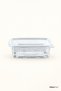 1000 Gr Leakproof Storage Container Flat Lid 100 Pieces Transparent