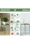 End Table,Folding Metal Side Table Waterproof Small Coffee Table Sofa Side Table with Removable Tray - 5