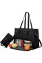 Lunch Tote Bag for Women, 17.3 Inch Laptop Bag with Insulated Lunch Compartment, Quilted Large Capacity Computer Handbag with Purse for Business, Work, Nurse, Office, Collage, Casual