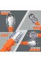 Work Light -10m Orange- Heavy-Duty Work Light with UK Plug, Heat-Resistant Handle, Hanging Hook, Ref - 3