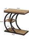 3 Tier End Table with Storage Shelves - 2