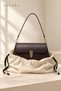 Liora Women's Brown Faux Leather Bag with Gold Lock - 2