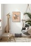 لوحة فنية جدارية على شكل وشاح بتصميم فيل طائر، مقاس 12 × 16 بوصة. - 7