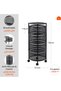 Circular Storage Rack -4 Layer Black- Durable Corrosion-Resistant Tiered Space-Saving Storage Rack w - 2