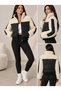 Women's Crop Jacket with Plush Details - 3