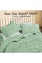 Oversized King Quilt Bedding Set, 3 Pcs Sage Green Bedspreads Set - 7