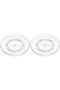 Clear Lazy Susan Turntable Organiser, 30.5 cm, 4-Pack