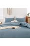 Oversized Queen Comforter Dusty Blue, 3pcs (1 Comforter & 2 - 4