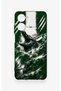 Realme 10 Compatible Green Crocodile-Themed Patterned Silicone Case. - 2