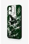 Oppo Reno 15F Compatible Green Crocodile-Themed Patterned Silicone Case - 4