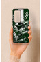 Vivo V30 Compatible Green Crocodile-Themed Patterned Silicone Case.