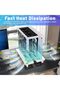 Mobile CPU Stand, CPU Rolling Stand Adjustable Computer Mobile Cart Holder with Locking Caster Wheel - 3