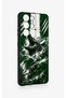Samsung S21 Ultra Compatible Green Crocodile-Themed Patterned Silicone Case. - 3
