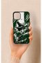 Green Crocodile-Themed Patterned Silicone Case Compatible with iPhone 11 Pro Max.