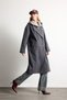 Overshirt-Fit Hooded Double-Breasted Buttoned Melton Coat I2831AX26WN - 2