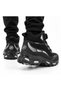 Children's non-slip sole mechanism lace-up boots - black - grey - 2