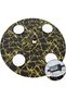 مفرش طاولة دائري من الفينيل مع حواف مطاطية وظهر من الفانيلا، مقاوم للماء وقابل للمسح - 5