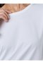 White Long Sleeve Round Neck T-Shirt - 4