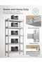 5-Tier Boltless Storage Shelves, Adjustable, Load 1929 lb - 4
