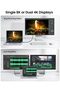 كابل Thunderbolt 4 متوافق، كابل USB4 بطول 2 متر [نقل بيانات بسرعة 40 جيجابت في الثانية، دقة 8K/6K/5K عند 60 هرتز، 4K عند 144 هرتز، 240 واط PD3.1] - 4