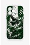 iPhone 13 Pro Max Compatible Green Alligator-Printed Silicone Case - 2