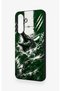 Samsung A56 Compatible Green Crocodile-Themed Patterned Silicone Case - 4