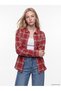 I Checked Embroidered Loose Fit Women's Shirt from Freezen Store