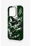 iPhone 15 Pro Compatible Green Alligator-Printed Silicone Case - 4