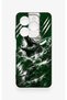 Tecno Spark 20C Compatible Green Crocodile-Themed Patterned Silicone Case - 2