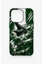 Green Crocodile-Themed Patterned Silicone Case Compatible with iPhone 13 Pro. - 2