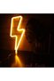 ضوء زخرفي نيون على شكل شعاع البرق بتقنية LED، أزرق (أصفر) - 3