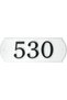 Distinctions 843140 Black Flush-Mount 4-Inch House Number 0 - 8