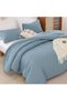 Oversized Queen Comforter Dusty Blue, 3pcs (1 Comforter & 2 - 2