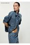 Taşlı Oversize Denim Ceket