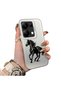 Poco M6 Pro 4G-Compatible Silicone Hard-Edge Back Case with Patterned Design for Couples