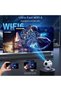جهاز عرض صغير قابل للدوران - يدعم دقة 4K - جهاز عرض ذكي مزود بشبكة واي فاي ثنائية النطاق 5G وبلوتوث - 4
