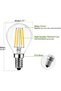 مصباح LED E14، تصميم كرة الجولف الصغيرة، قاعدة إديسون، 4 واط، قابل للتعتيم، أبيض بارد 6000 كلفن، تصميم كلاسيكي صغير مستدير. - 3