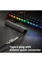 كابل USB-C ملفوف مخصص للوحة المفاتيح الميكانيكية المزدوجة الغلاف، مثالي للألعاب - 3