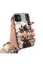 iPhone 12 Pro-Compatible Silicone Hard-Edge Back Case with Dragon Ball Design—Couple's Phone Case