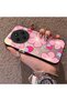 Redmi 14C Compatible Silicone Hard-Edge Back Case with Strawberry Pattern—Cute Couple Phone Case - 2