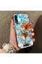 Samsung Galaxy A50 Compatible Silicone Hard-Edge Back Case with "Nami" Pattern—Lovers' Phone Case - 3